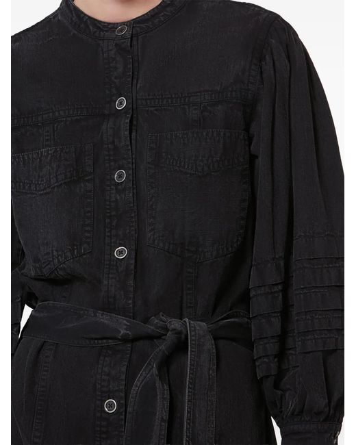 Isabel Marant Blue Moe Ruffle-Details Mini Dress