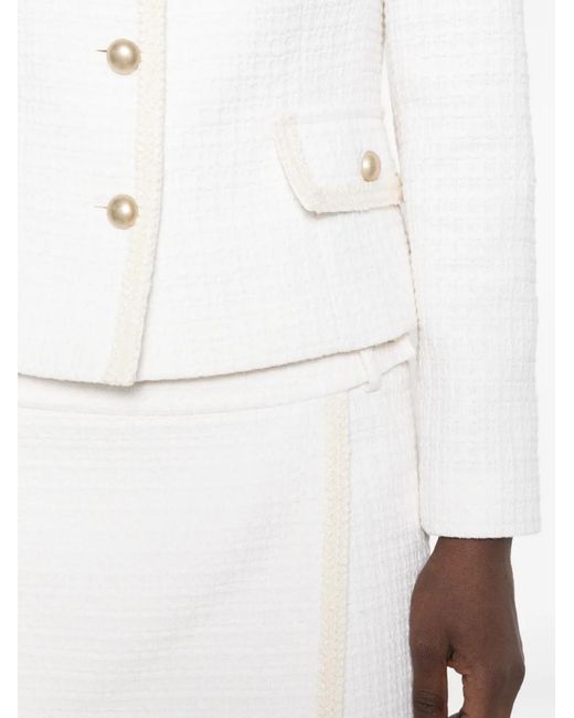 Andiata White Lesley Single-Breasted Jacket