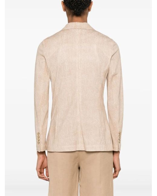 Circolo 1901 Blazer Met Enkele Rij Knopen in het Natural
