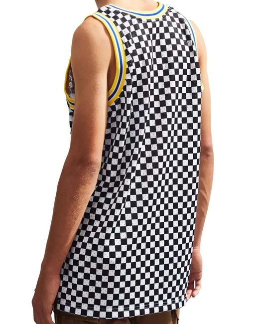 Mitchell & Ness Blue "Nba Golden State Warriors" Checked Swingman Jersey for men