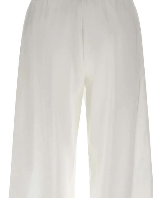 Herno White Pantalon À Lien De Resserrage