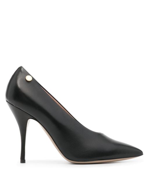 Moschino Black 100mm Leather Pumps