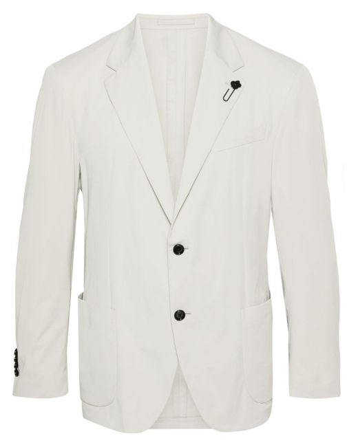 メンズ Lardini シングルジャケット White