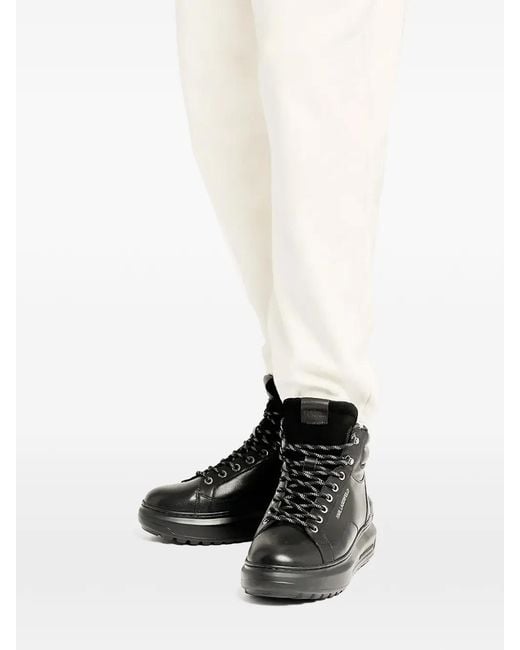 Karl Lagerfeld Sneakers Met Logoprint in het Black voor heren