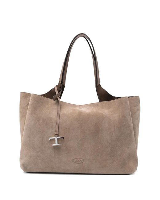 Tod's Brown Medium Leather Tote Bag