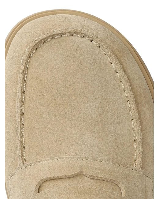 Groundies Natural Brisbane Calf-Suede Loafers for men