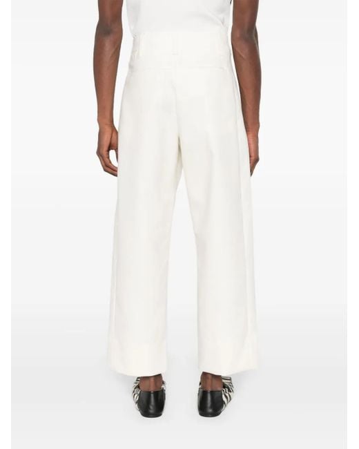 Jacquemus White Le Marino Trousers for men