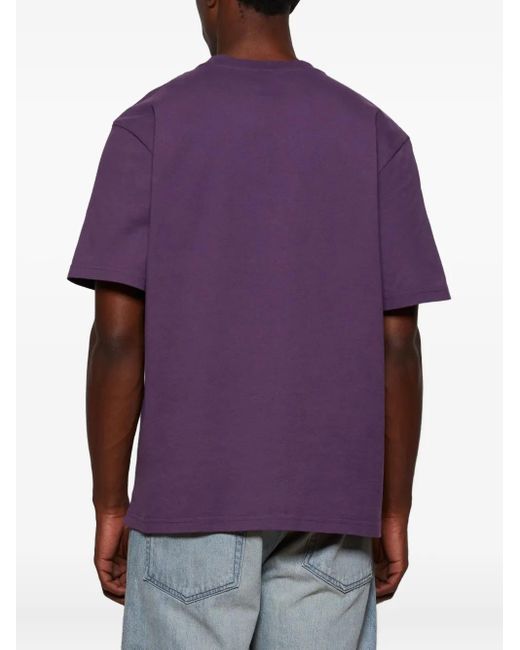 T-Shirt Con Stampa di Martine Rose in Purple da Uomo