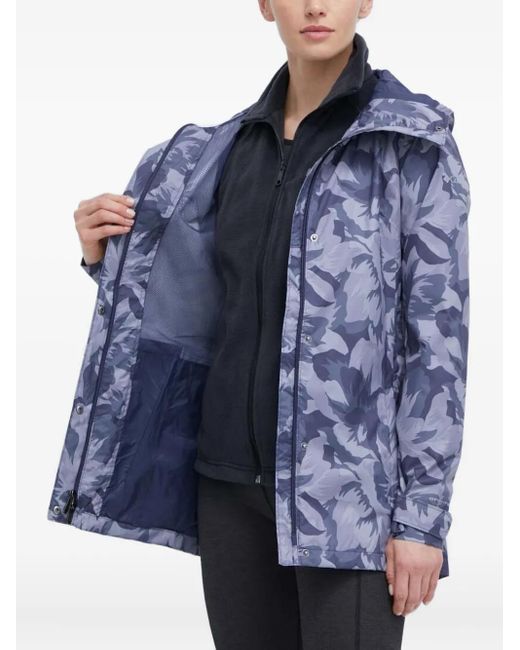 Columbia Blue Splash A Little Floral-Print Raincoat