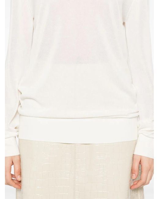 Totême  Long-sleeved T-shirt White