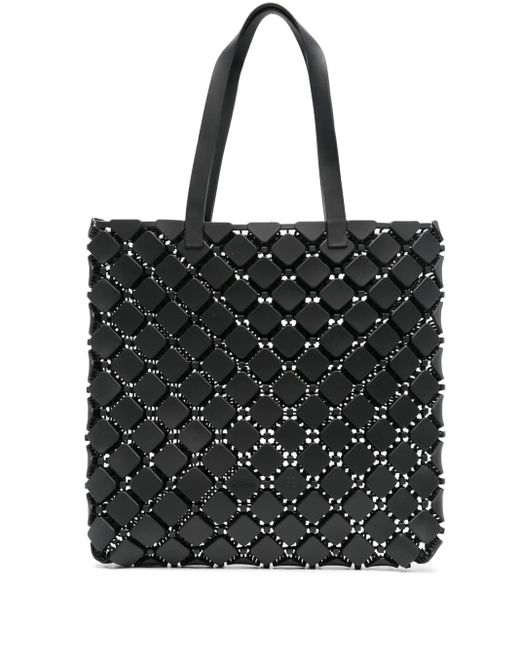 Melissa Black Mogu Geometric Tote Bag
