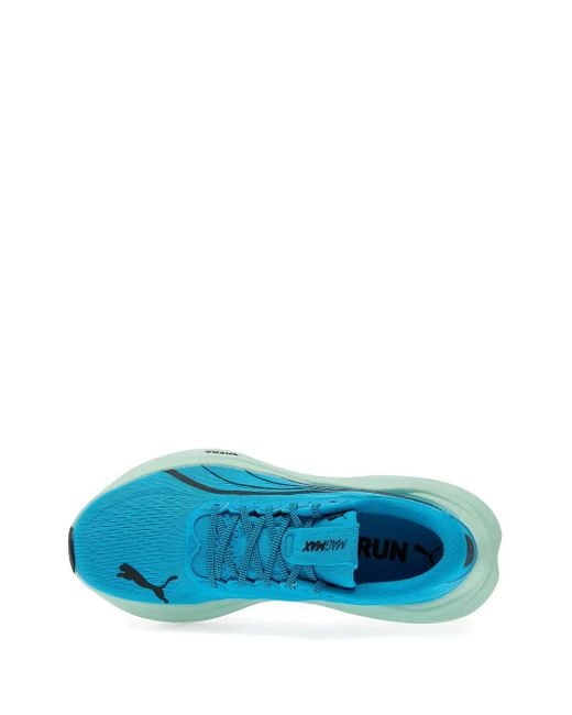 PUMA Blue Magmax Nitro Lace-Up Sneakers