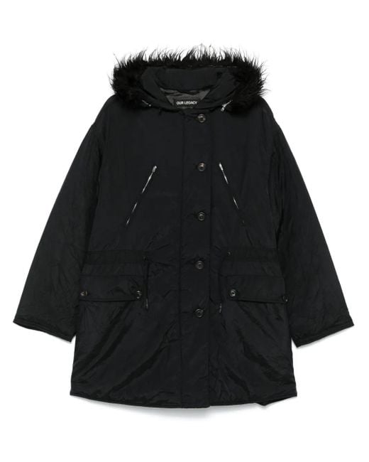 Our Legacy Subtle Parka in het Black