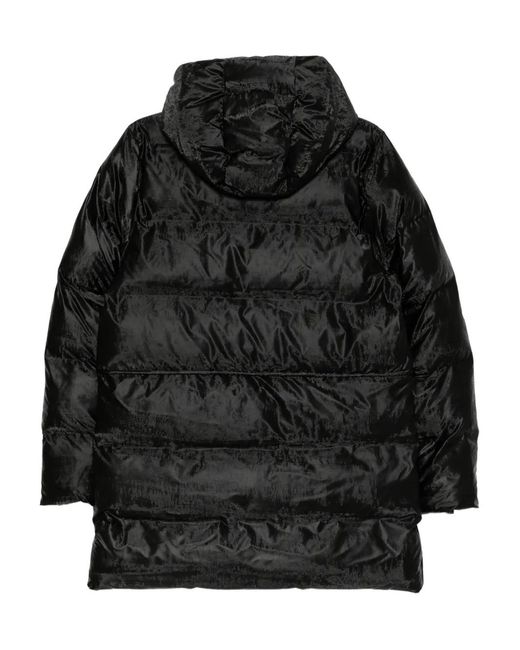 Rains Black Alta Puffer Jacket