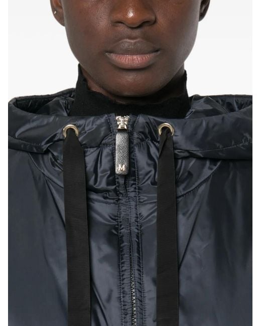 Max Mara Blue Greenh Zip-Up Jacket