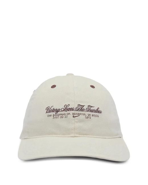 Nike White Embroidered Cap