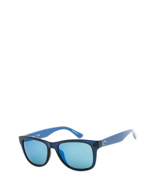 Lacoste Blue Rectangle-Frame Sunglasses