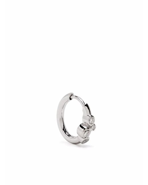 Maria Black Metallic 14Kt Elena Diamond Huggie Earring