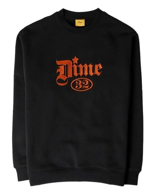 Dime Exe エンブロイダリー スウェットシャツ Black