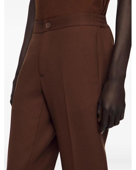 Sandro Brown Jersey Trousers for men