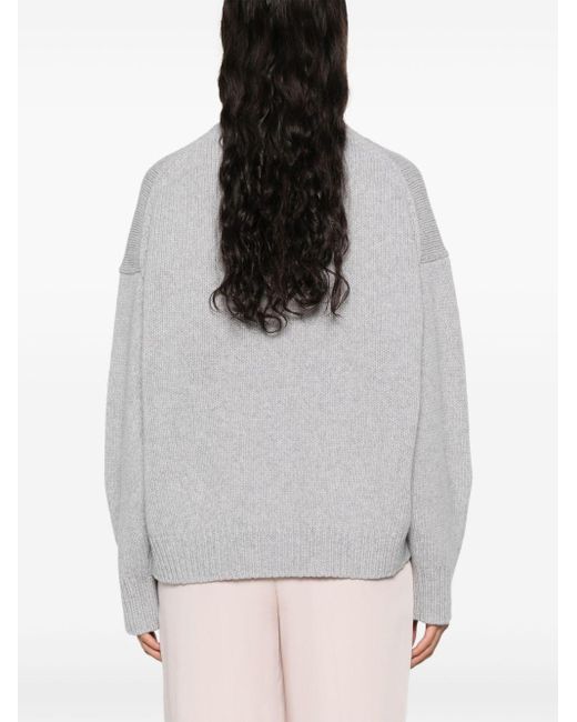 Theory Gray Mélange-Effect Sweater