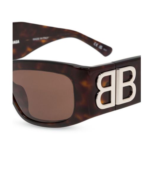 Balenciaga Brown Bb-logo Sunglasses