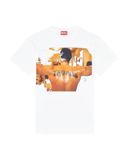 DIESEL White X Tom Of Finland Foundation Pr-T-Norm-Tom T-Shirt