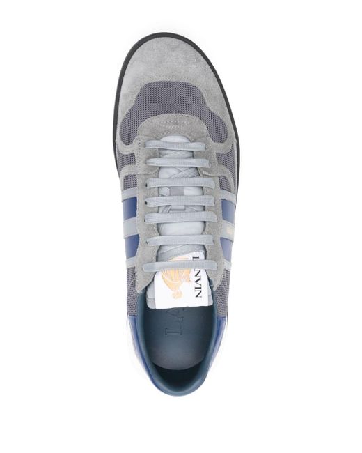 Lanvin Blue Clay Leather Sneakers for men