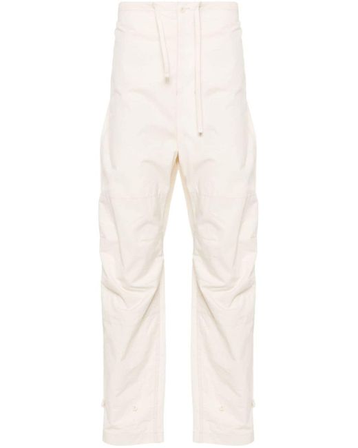 Lemaire Natural Drawstring-Waist Loose Trousers for men