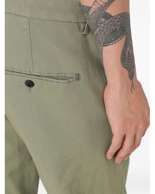 Dondup Green Gaubert Cuffed Trousers for men