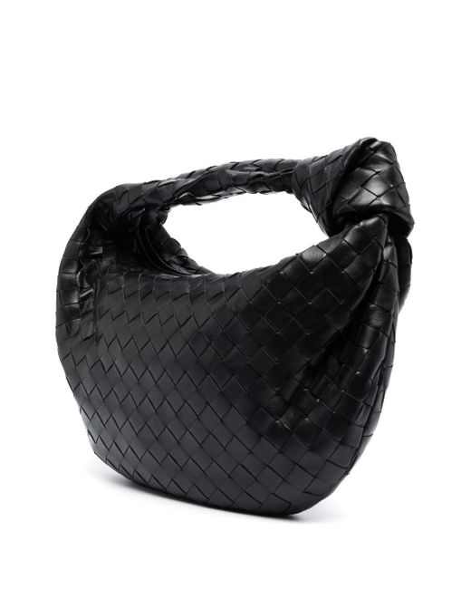Bottega Veneta Black Teen Jodie Leather Tote Bag
