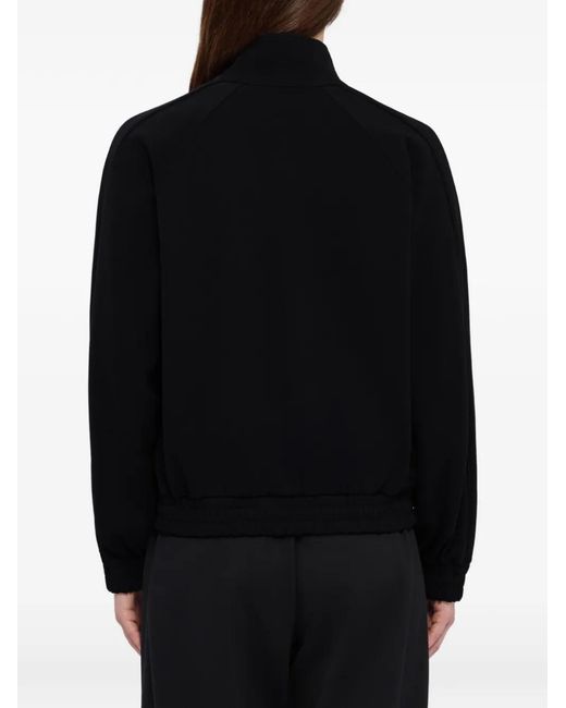 MSGM Black Sweat À Imprimés Graphiques Intégral