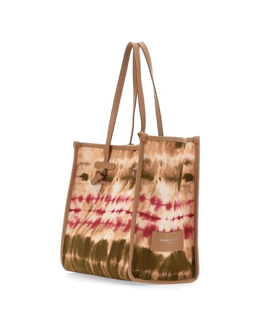 Gianni Chiarini Pink Marcella Tie-Dye Shoulder Bag
