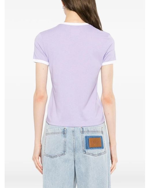 SPORT b. by agnès b. Purple Logo T-Shirt