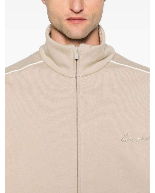 Fear Of God Natural Zip-Up Track-Detail Sweatshirt for men