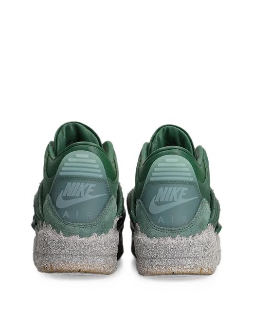 Nike Green Glitter-Effect Cage-Strap Sneakers