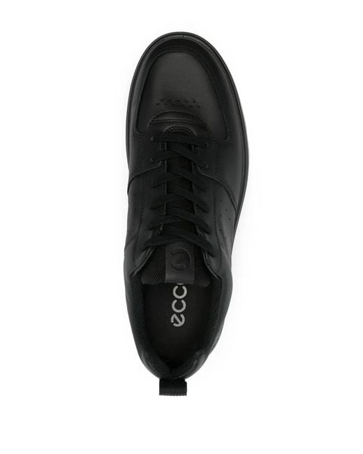 Ecco Black Street7 20 Leather Sneakers for men