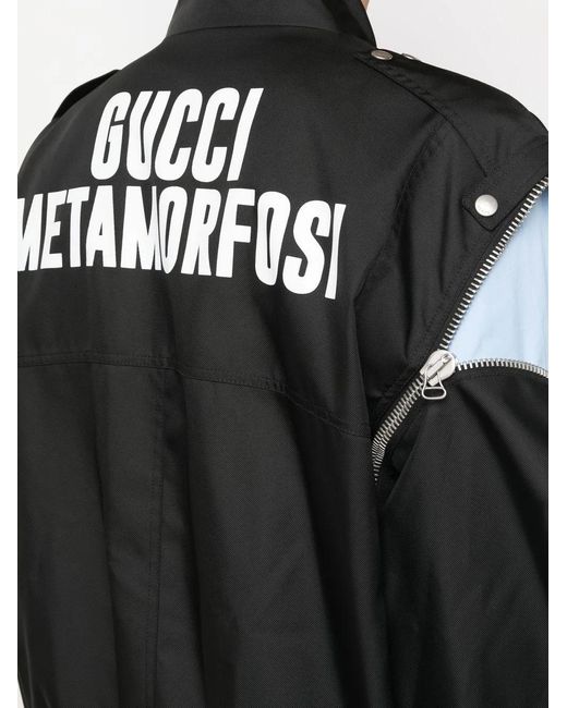 Gucci Black Zip-embellished Shell Jacket for men