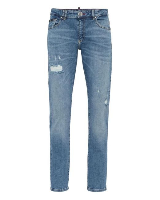 Vaqueros Rectos Philipp Plein de hombre de color Blue