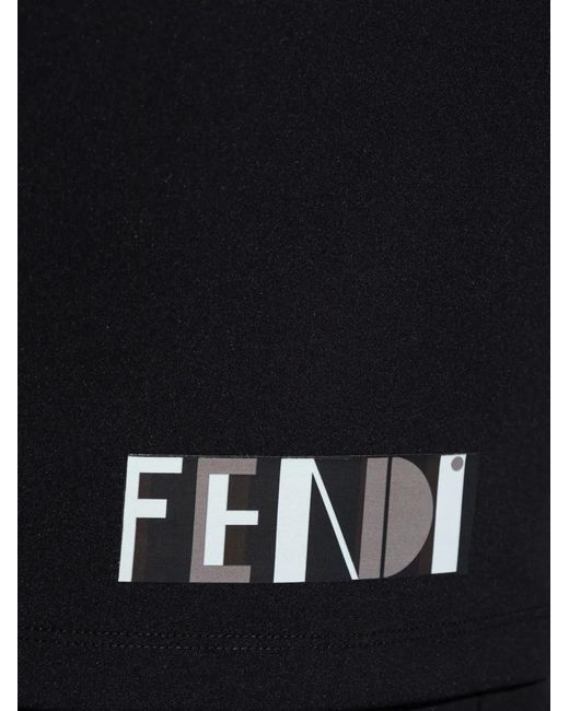 Fendi Black Zip-Up Contrast Sweater