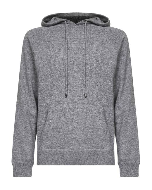 Mc2 Saint Barth Gray Drawstring Hoodie for men
