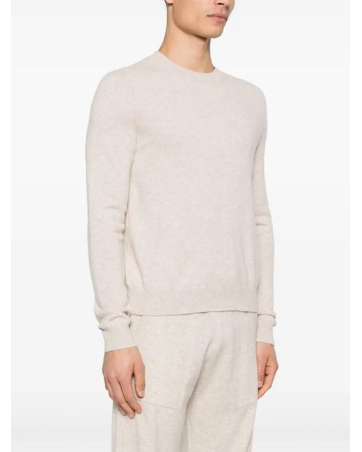 Bompard White Crew-Neck Sweater for men