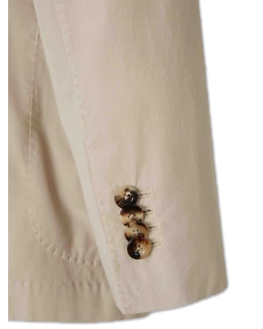 Boglioli Natural Single-Breasted Notched-Lapel Jacket for men