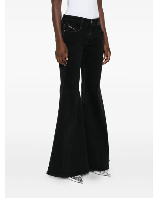 DIESEL Black Flared Jeans