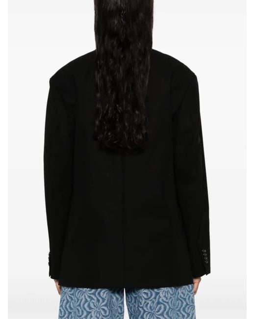 Blazer con doble botonadura Plan C de color Black