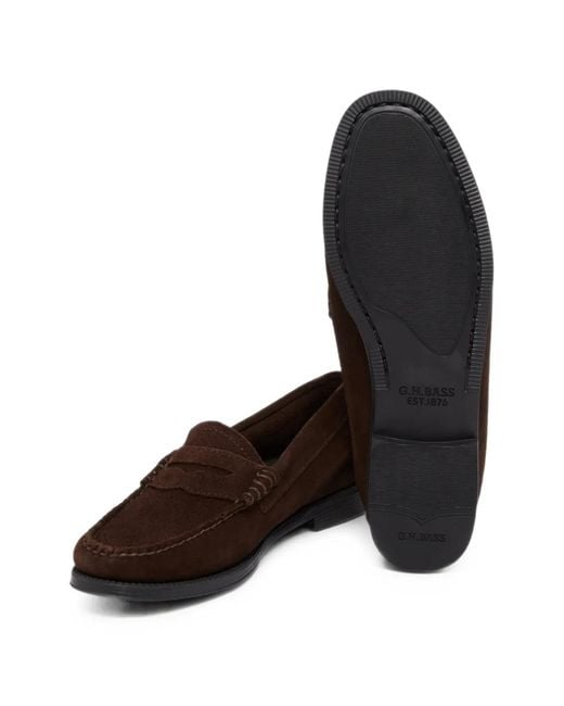 G.H.BASS White Weejuns Penny Loafers