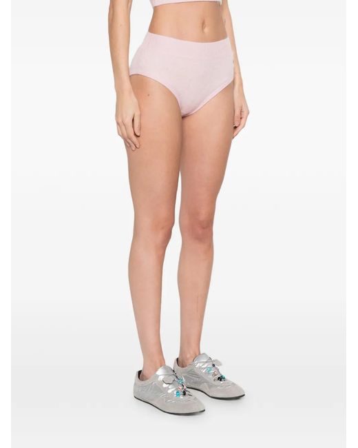 From Future Pink Ribbed Shorts