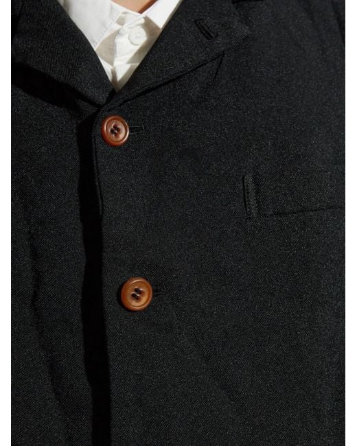 Comme des Garçons Black Jacke Mit Knöpfen