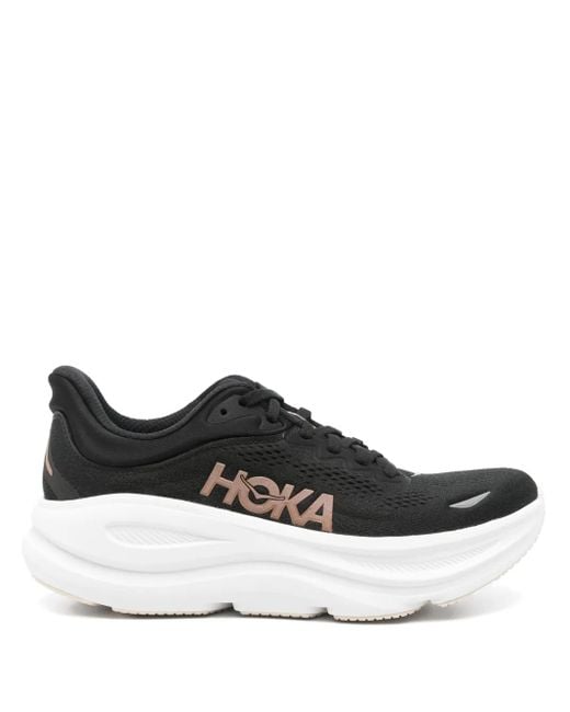Hoka One One Black Bondi 9 Sneakers