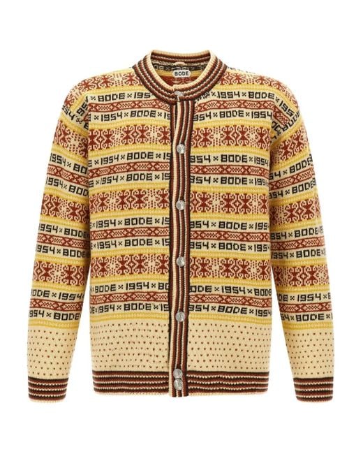 Bode Multicolor 'Marzipan' Cardigan for men